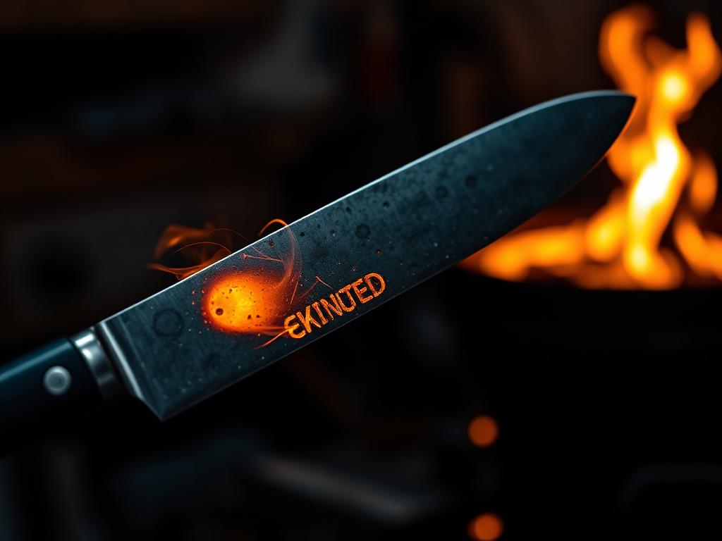 Forged-to-finish knife — student work